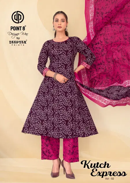 Kutch Express Vol 2 By Deeptex A Line Cotton Readymade Dresses Wholesalers In Surat